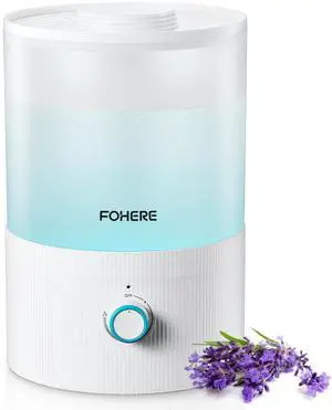 Humidifier for Bedroom Baby, 3.2L Top Fill Cool Mist Humidifiers for Nursery, Home, 28H Ultra Quiet Runtime, Auto Shut-Off, Soft 7-Color Night Light, BPA-Free, Essential Oil Tray, White Humidifier for Bedroom Baby, 3.2L Top Fill Cool Mist Humidifiers for Nursery, Home, 28H Ultra Quiet Runtime, Auto Shut-Off, Soft 7-Color Night Light, BPA-Free, Essential Oil Tray, White