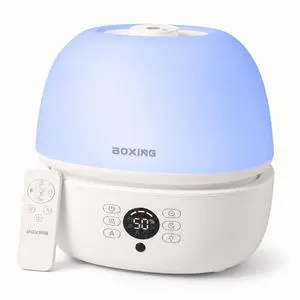 Top Fill Humidifiers for Bedroom Baby with Humidistat, 20dB Quiet Air Humidifier for Large Room & Indoor Plants with Remote, Cool Mist Diffuser for Home, 7 Color Light, Essential Oil Tray,Timer Top Fill Humidifiers for Bedroom Baby with Humidistat, 20dB Quiet Air Humidifier for Large Room & Indoor Plants with Remote, Cool Mist Diffuser for Home, 7 Color Light, Essential Oil Tray,Timer