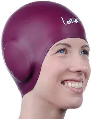 3D Swim Cap with Ear Protection Silicone Swim Cap for Women & Men 3D Swim Cap with Ear Protection Silicone Swim Cap for Women & Men