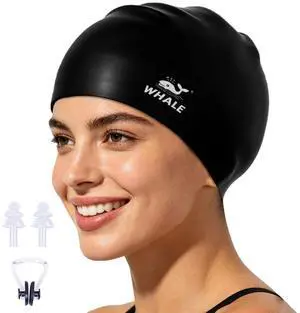 Extra Large Swim Cap for Women Men Non-Slip, High Elasticity Keeps Hair Dry Unisex Large Size Suitable for Long Hair, Curly Hair and African Dreadlocks (Black) Extra Large Swim Cap for Women Men Non-Slip, High Elasticity Keeps Hair Dry Unisex Large Size Suitable for Long Hair, Curly Hair and African Dreadlocks (Black)