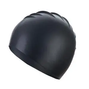 Swim Cap for Women Men Swimming, Elastic Bathing Caps Silicone Waterproof Swimming Pool Cap Hat for Long and Short Hair Teens Unisex Adult Black One Size Swim Cap for Women Men Swimming, Elastic Bathing Caps Silicone Waterproof Swimming Pool Cap Hat for Long and Short Hair Teens Unisex Adult Black One Size