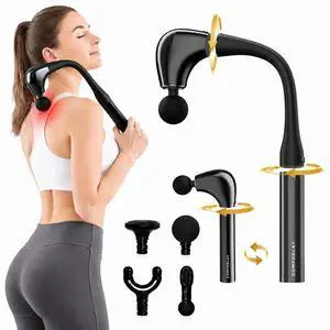 2-in-1 Muscle Massage Gun Detachable Elbow, Deep Tissue Body Massager for Athletes for Pain Relief, Handheld Massage Hammer with 4 Massage Heads for Body Builder 2-in-1 Muscle Massage Gun Detachable Elbow, Deep Tissue Body Massager for Athletes for Pain Relief, Handheld Massage Hammer with 4 Massage Heads for Body Builder