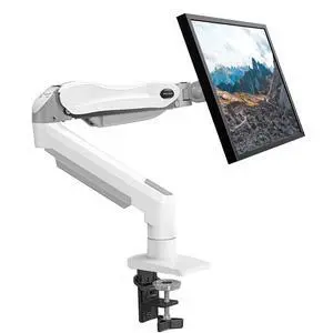 Single Monitor Mount, 13 to 32 Inch Gas Spring Monitor Arm, Adjustable Stand, Vesa Mount with Clamp and Grommet Base - Fits 4.4 to 19.8lbs LCD Computer Monitors Single Monitor Mount, 13 to 32 Inch Gas Spring Monitor Arm, Adjustable Stand, Vesa Mount with Clamp and Grommet Base - Fits 4.4 to 19.8lbs LCD Computer Monitors