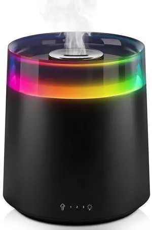 Humidifiers for Bedroom Home,3L Top Fill Cool Mist Humidifier for Baby Nursery,Essential Oil Diffuser for Large Room,3 in 1 Quiet Ultrasonic Humidifier for,Office,Plant,Nursery,BPA FREE(Black) Humidifiers for Bedroom Home,3L Top Fill Cool Mist Humidifier for Baby Nursery,Essential Oil Diffuser for Large Room,3 in 1 Quiet Ultrasonic Humidifier for,Office,Plant,Nursery,BPA FREE(Black)
