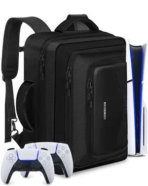 Carrying Case for PS5, Travel Backpack for PS 5 Pro, Large Capacity Protective Storage Bag Compatible with Playstation 5 Disk/ Digital Edition Console, Controllers, Cards, Accessories Carrying Case for PS5, Travel Backpack for PS 5 Pro, Large Capacity Protective Storage Bag Compatible with Playstation 5 Disk/ Digital Edition Console, Controllers, Cards, Accessories