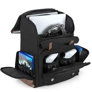 Game Backpack Compatible with PS5/PS5 Slim/PS4/PS4 Pro, Bag Only Game Backpack Compatible with PS5/PS5 Slim/PS4/PS4 Pro, Bag Only