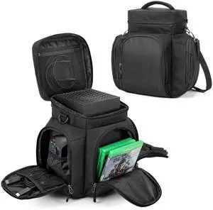 Carrying Case Compatible with Xbox Series X, Travel Game Bag, Black Carrying Case Compatible with Xbox Series X, Travel Game Bag, Black