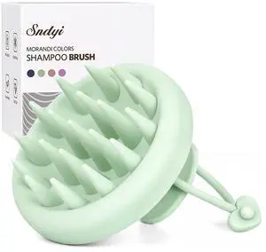 Silicone Scalp Massager Shampoo Brush, Hair Scrubber with Soft Silicone Bristles, Scalp Scrubber/Exfoliator for Dandruff Removal, Wet Dry Scalp Brush for Hair Growth & Scalp Care, Mint Green Silicone Scalp Massager Shampoo Brush, Hair Scrubber with Soft Silicone Bristles, Scalp Scrubber/Exfoliator for Dandruff Removal, Wet Dry Scalp Brush for Hair Growth & Scalp Care, Mint Green