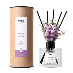Reed Diffuser Set with Dried Flowers, 5.1 fl oz / 150ml, Berry Fudge - Home Fragrance Diffuser with Sticks for Bathroom Shelf Decor, Bedroom, Office & Gift Reed Diffuser Set with Dried Flowers, 5.1 fl oz / 150ml, Berry Fudge - Home Fragrance Diffuser with Sticks for Bathroom Shelf Decor, Bedroom, Office & Gift