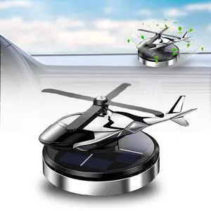 Car Air Freshener, AI Alloy Solar Helicopter Diffuser,Home&Car,Silver Car Air Freshener, AI Alloy Solar Helicopter Diffuser,Home&Car,Silver
