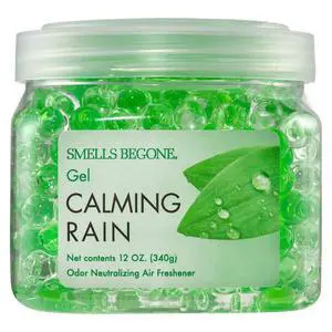 12 oz Odor Eliminator Gel - Air Freshener - Absorbs & Eliminates Odor in Bathrooms, Basements, Cars, Boats, RVs & Pet Areas - Made with Essential Oils - Calming Rain Scent 12 oz Odor Eliminator Gel - Air Freshener - Absorbs & Eliminates Odor in Bathrooms, Basements, Cars, Boats, RVs & Pet Areas - Made with Essential Oils - Calming Rain Scent