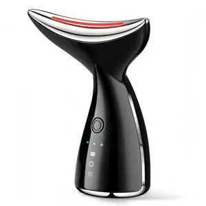 Face and Neck Massger for Skin Care Electric Face Neck Lifting Massager with 45 Heat & 3 Massage Modes for Wrinkles Facial Neck Massager (Black) Face and Neck Massger for Skin Care Electric Face Neck Lifting Massager with 45 Heat & 3 Massage Modes for Wrinkles Facial Neck Massager (Black)