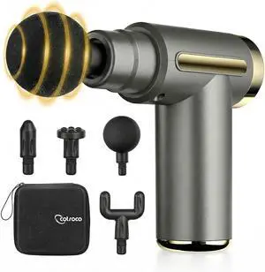Mini Massage Gun with Case, Deep Tissue Muscle Massager with 6 Speeds & 4 Heads, Super Quiet Handheld Percussion Massager for Pain Relief, Athletes, Office Workers & Parents, Portable Gift Mini Massage Gun with Case, Deep Tissue Muscle Massager with 6 Speeds & 4 Heads, Super Quiet Handheld Percussion Massager for Pain Relief, Athletes, Office Workers & Parents, Portable Gift