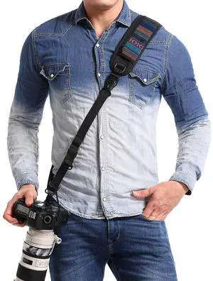 Camera Neck Strap with Quick Release and Safety Tether Camera Neck Strap with Quick Release and Safety Tether