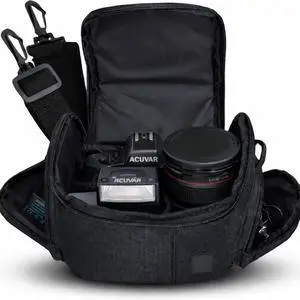 Medium Camera Bag Case Soft Padded Camera Equipment Bag for DSLR & Mirrorless Cameras, Fits Nikon Canon Sony, Protective Shoulder Carry Bag Medium Camera Bag Case Soft Padded Camera Equipment Bag for DSLR & Mirrorless Cameras, Fits Nikon Canon Sony, Protective Shoulder Carry Bag