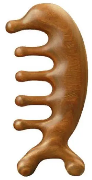 Authentic Green Sandalwood Comb Gua Sha Scraping Scalp Massager Head Head, Neck, Hands and Legs (B) Authentic Green Sandalwood Comb Gua Sha Scraping Scalp Massager Head Head, Neck, Hands and Legs (B)