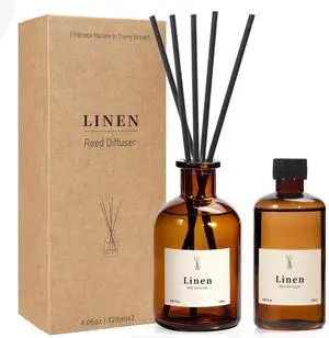 Reed Diffuser Set, 8.12 fl.oz Linen Scented Oil Diffuser, Home Fragrance Reed Diffusers for Bathroom Shelf Decor & Air Fresheners - Includes Reed Diffuser Sticks, 2 Pack Fragrance Oil & Glass Bottle Reed Diffuser Set, 8.12 fl.oz Linen Scented Oil Diffuser, Home Fragrance Reed Diffusers for Bathroom Shelf Decor & Air Fresheners - Includes Reed Diffuser Sticks, 2 Pack Fragrance Oil & Glass Bottle
