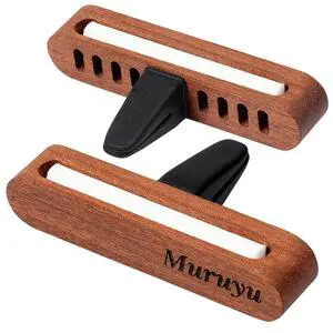 2-Pack Sapele Wood Car Vent Diffuser 2-Pack Sapele Wood Car Vent Diffuser