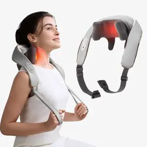 H5 Mini Heated Neck and Shoulder Massager Cordless Shiatsu Deep Tissue Relief with 3 Modes, Adjustable Heat, Portable Hands-Free Design H5 Mini Heated Neck and Shoulder Massager Cordless Shiatsu Deep Tissue Relief with 3 Modes, Adjustable Heat, Portable Hands-Free Design