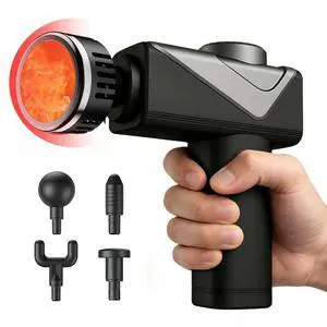 Massage Gun with Heat, Powerful Warming Massage, Home & Travel Massage Gun with Heat, Powerful Warming Massage, Home & Travel