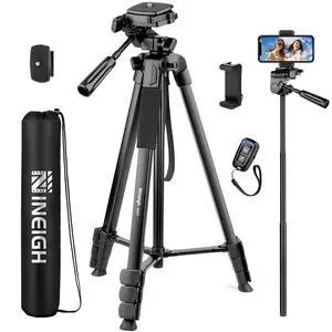 Phone Tripod, Tall Tripod Selfie Stick with Remote, 83 Tripod Phone Tripod, Tall Tripod Selfie Stick with Remote, 83 Tripod