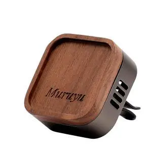 Walnut Wood Car Vent Diffuser with Magnetic Cover Walnut Wood Car Vent Diffuser with Magnetic Cover