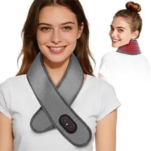 Cordless Neck Heating Pad for Pain, Neck Massager with 660nm 850nm Red Light, Neck Heating Pad for Pain Electric, Heated Neck Brace Wrap for Soreness Stiffness Pain Relief Cordless Neck Heating Pad for Pain, Neck Massager with 660nm 850nm Red Light, Neck Heating Pad for Pain Electric, Heated Neck Brace Wrap for Soreness Stiffness Pain Relief