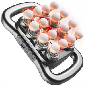 Dual-Handle Percussion Body Massager with 16 Heads, 9 Speeds Dual-Handle Percussion Body Massager with 16 Heads, 9 Speeds