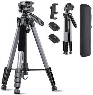 74 Camera Tripod, 360° Aluminum Professional Lightweight Tripod 74 Camera Tripod, 360° Aluminum Professional Lightweight Tripod