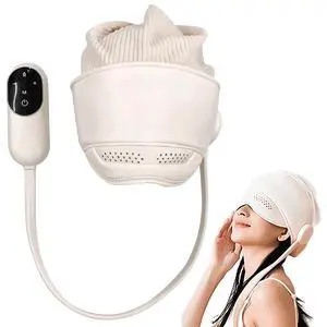 Head Massager for Headaches with Cap, Electric Migraine Relief Cap Massager, Eye & Head Massagers with 6 Airbags and 3 Heat Modes, Stress Relief, Relaxation Head Massager for Headaches with Cap, Electric Migraine Relief Cap Massager, Eye & Head Massagers with 6 Airbags and 3 Heat Modes, Stress Relief, Relaxation