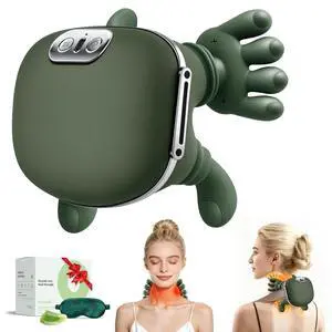 Cordless Neck Massager with Heat,Bionic Heated Massager,Portable Shiatsu Neck and Back Massager with Fingers,4D Kneading & Deep Tissue Massage for Neck and Shoulder,Design for Pain Relief and Muscle Cordless Neck Massager with Heat,Bionic Heated Massager,Portable Shiatsu Neck and Back Massager with Fingers,4D Kneading & Deep Tissue Massage for Neck and Shoulder,Design for Pain Relief and Muscle
