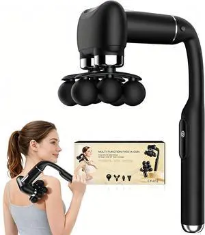 6-Head Massage Gun with Upgraded Detachable Extension Handle Deep Tissue Percussion Massager for Neck, Shoulder, Back, Leg & Full Body Muscle Relaxation, Portable Handheld Massager 6-Head Massage Gun with Upgraded Detachable Extension Handle Deep Tissue Percussion Massager for Neck, Shoulder, Back, Leg & Full Body Muscle Relaxation, Portable Handheld Massager