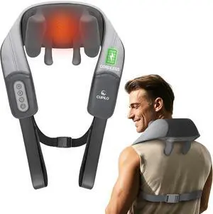 Shiatsu Neck and Shoulder Massager with Heat - HSA Eligible, Cordless 4D Deep Tissue Kneading Massager, Rechargeable Massage for Neck, Shoulder,Ideal Gift for Women,Men Shiatsu Neck and Shoulder Massager with Heat - HSA Eligible, Cordless 4D Deep Tissue Kneading Massager, Rechargeable Massage for Neck, Shoulder,Ideal Gift for Women,Men