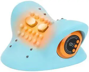 Neck Massager with Heat,3-in-1 EMS Pulse/Vibration/Heating with Remote Control,Electric Cervical Neck Traction Pillows for Pain Relief and Muscle Relaxation Gifts for Women Men(Blue) Neck Massager with Heat,3-in-1 EMS Pulse/Vibration/Heating with Remote Control,Electric Cervical Neck Traction Pillows for Pain Relief and Muscle Relaxation Gifts for Women Men(Blue)