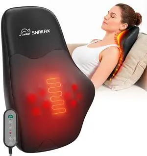 Shiatsu Back Massager with Heat, Neck Shoulder Massager for Pain Relief Deep Tissue, 4D Kneading Back Massage Pillow, 3 Speed/3 Modes Portable for Home Office Car Use Shiatsu Back Massager with Heat, Neck Shoulder Massager for Pain Relief Deep Tissue, 4D Kneading Back Massage Pillow, 3 Speed/3 Modes Portable for Home Office Car Use