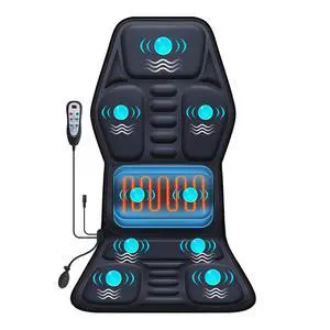 Massage Seat Cushion Pad with Heat 9 Massage Style Lumbar Support Function, Fatigue Stress Relief Back Massager Chair Pad for Men Women Home Office Use Massage Seat Cushion Pad with Heat 9 Massage Style Lumbar Support Function, Fatigue Stress Relief Back Massager Chair Pad for Men Women Home Office Use