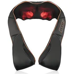 Neck Back Massager with Heat, Shiatsu Electric Deep Tissue with 3D Kneading Massage, 3 Intensity Levels, Muscle Pain Relief for Back,Neck,Shoulder,Legs, Gifts for Her/Him/Friend/Mom/Dad Neck Back Massager with Heat, Shiatsu Electric Deep Tissue with 3D Kneading Massage, 3 Intensity Levels, Muscle Pain Relief for Back,Neck,Shoulder,Legs, Gifts for Her/Him/Friend/Mom/Dad