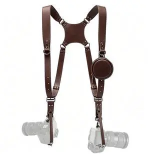 Dual Camera Harness Leather Camera Straps for Photographers for DSLR/SLR Dual Camera Harness Leather Camera Straps for Photographers for DSLR/SLR