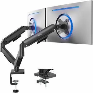 Dual Monitor Stand, Fully Adjustable Arms for 17 to 32 inch Screens, Mechanical Articulating Desk Mount, Gaming and Office Setups, VESA 75x75, 100x100, Max 19.8 lbs, Classic, Black, STAND-V002O Dual Monitor Stand, Fully Adjustable Arms for 17 to 32 inch Screens, Mechanical Articulating Desk Mount, Gaming and Office Setups, VESA 75x75, 100x100, Max 19.8 lbs, Classic, Black, STAND-V002O