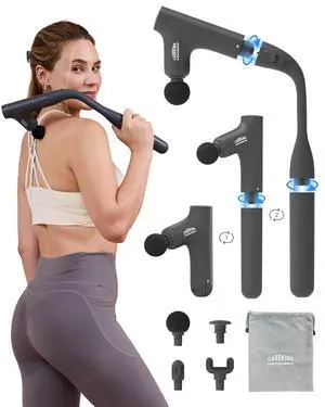 3-in-1 Detachable Massage Gun Deep Tissue with Extension Long Handle 3-in-1 Detachable Massage Gun Deep Tissue with Extension Long Handle