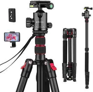 81" Professional Tripod for Camera & Phone -Tall, Aluminium Travel Tripod 81" Professional Tripod for Camera & Phone -Tall, Aluminium Travel Tripod