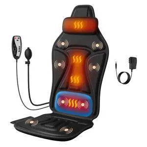 Vibration Massage Seat Cushion with Heat, Full Back & Neck Massager for Chair, 8 Motors Massage Pad with Adjustable Lumbar Support, Heated Chair Cushion for Office Home Recliner Vibration Massage Seat Cushion with Heat, Full Back & Neck Massager for Chair, 8 Motors Massage Pad with Adjustable Lumbar Support, Heated Chair Cushion for Office Home Recliner
