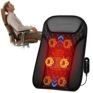 2026 Upgrade Ultra-Slim Heated Back Massager for Chair,UpDown Moving 10 Massage Nodes,Deep Tissue Shiatsu Back Massager with Heat,Upper/Lower/Full Back Relief,Gift for Women & Men 2026 Upgrade Ultra-Slim Heated Back Massager for Chair,UpDown Moving 10 Massage Nodes,Deep Tissue Shiatsu Back Massager with Heat,Upper/Lower/Full Back Relief,Gift for Women & Men