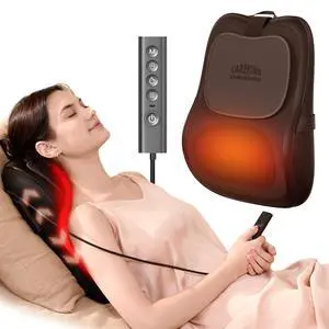 Back Massager With Heat For Pain Relief, 3D Lower Back Massager Deep Tissue Back Massager With Heat For Pain Relief, 3D Lower Back Massager Deep Tissue