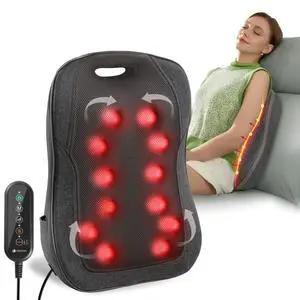 HSA Store Eligible Shiatsu Back Massager with Heat, for Office Home HSA Store Eligible Shiatsu Back Massager with Heat, for Office Home