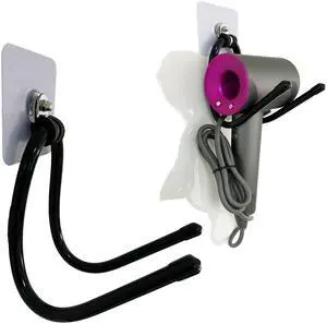 Universal Hair Dryer Holder Wall Mount, Blow Dryer Holder Rack, Hair Tool Organizer for Bathroom & Bedroom Hair Care & Styling Tools Storage and Organizer - Adhesive/Drilling Installation Universal Hair Dryer Holder Wall Mount, Blow Dryer Holder Rack, Hair Tool Organizer for Bathroom & Bedroom Hair Care & Styling Tools Storage and Organizer - Adhesive/Drilling Installation
