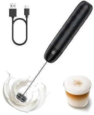 Rechargeable Milk Frother, LunaFro Mini with Detachable Wand Rechargeable Milk Frother, LunaFro Mini with Detachable Wand