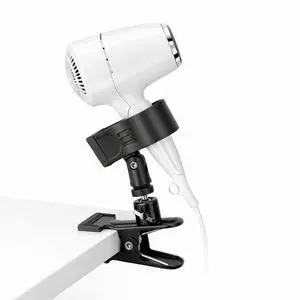 360 Degree Rotating Hands Free Hair Dryer Holder Sturdy Metal Base and Strong Clamp Adjustable and Flexible Blow Dryer Stand for Easy Styling Stable and Easy Installation 360 Degree Rotating Hands Free Hair Dryer Holder Sturdy Metal Base and Strong Clamp Adjustable and Flexible Blow Dryer Stand for Easy Styling Stable and Easy Installation