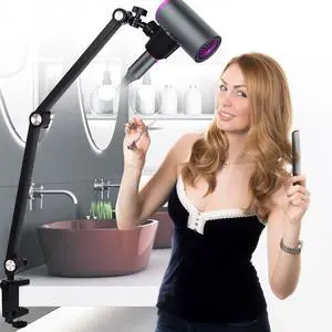 Hair Dryer Stand, Hands Free Blow Dryer Stand with Universal Clamp Hair Dryer Stand, Hands Free Blow Dryer Stand with Universal Clamp