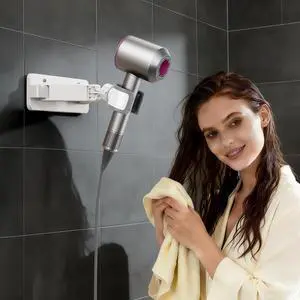 Sliding Hair Dryer Holder Stand Wall Mounted, Angle-Adjustable Blow Dryer Stand with Adhesive & Screw Mounting, Hair Dryer Stand Hands Free for Vanity, Bathroom, Salon (Sliding Type) Sliding Hair Dryer Holder Stand Wall Mounted, Angle-Adjustable Blow Dryer Stand with Adhesive & Screw Mounting, Hair Dryer Stand Hands Free for Vanity, Bathroom, Salon (Sliding Type)